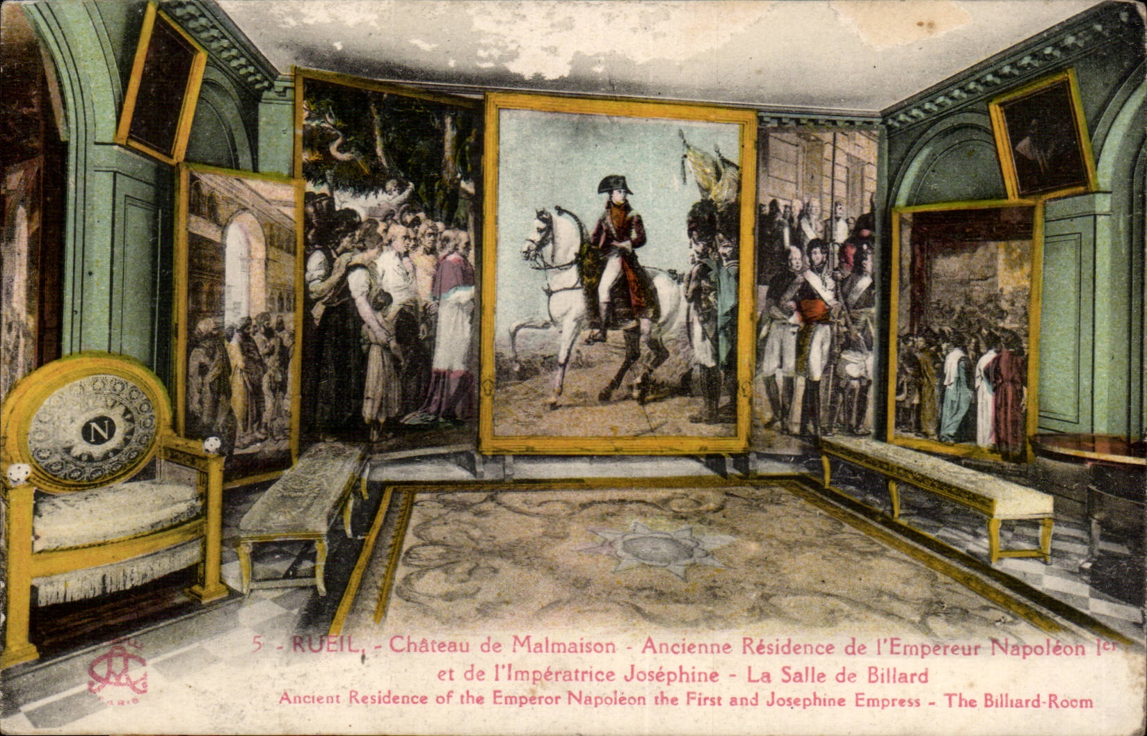Paris CPA Chateau de Rueil Malmaison (Napoleon) Salle de billard
