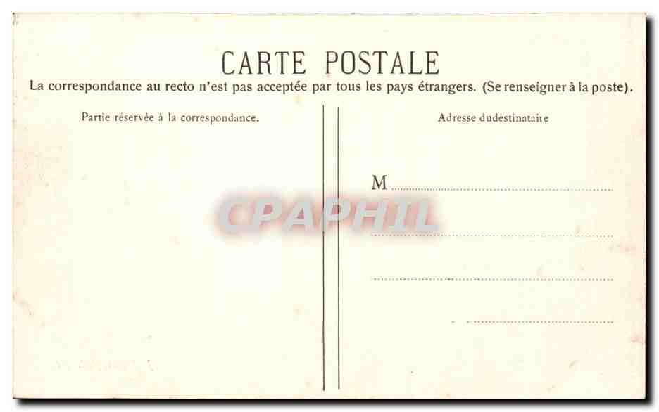 Pau - La Chaine des Pyrenees - CPA train — Verso