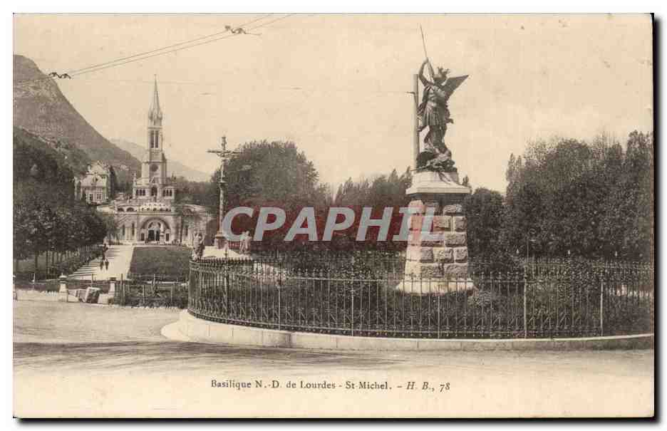 Lourdes - Basilique de Notre Dame de Lourdes - CPA 