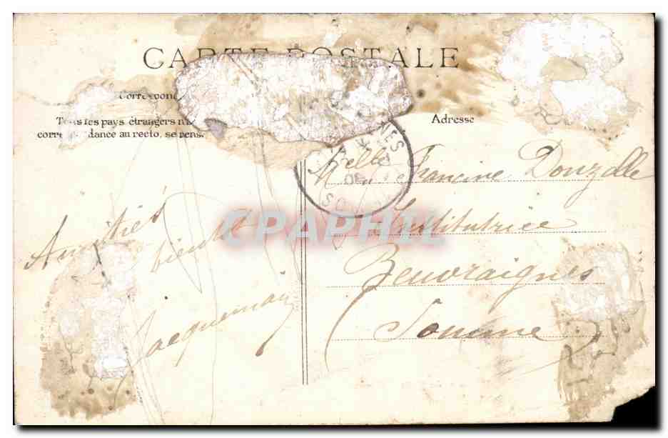 Versailles - Hameau du Petit Trianon - La Maison de la Reine - CPA  — Verso