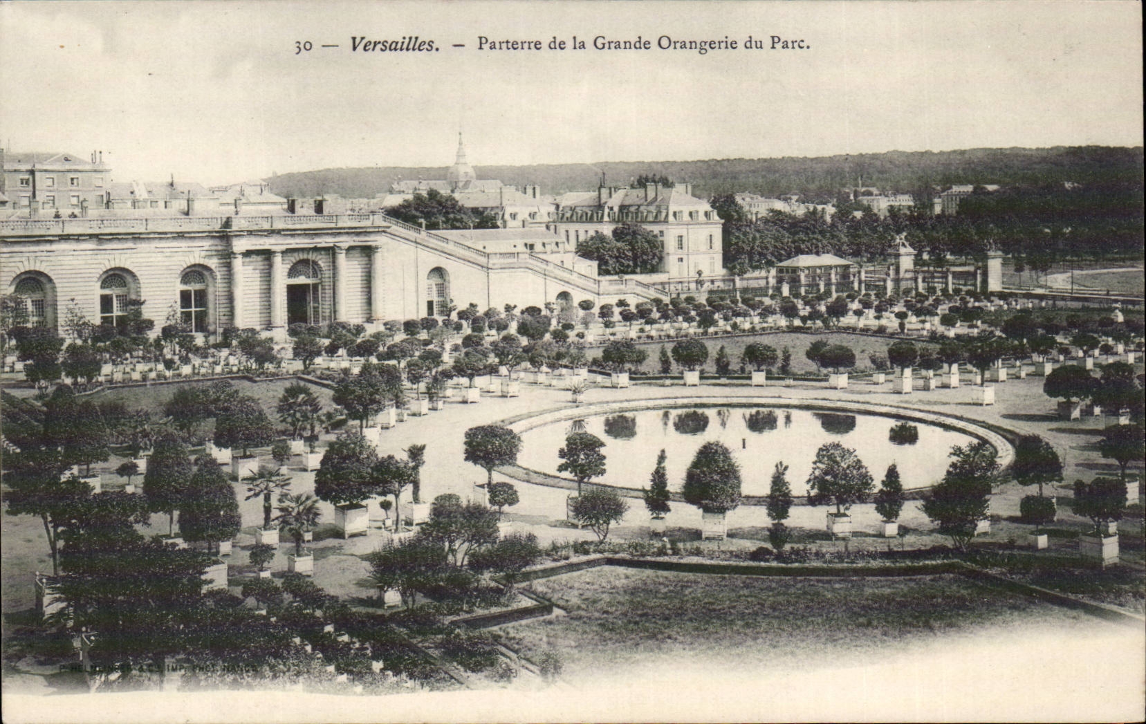 Versailles - Parterre de la Grand Orangerie du Parc CPA 