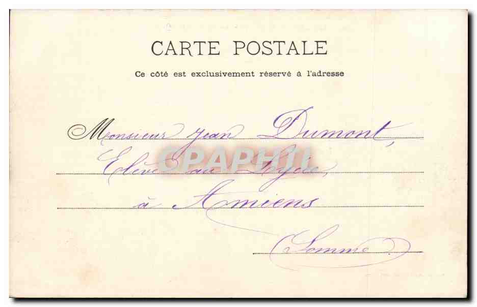 Versailles - Parterre de la Grand Orangerie du Parc CPA  — Verso