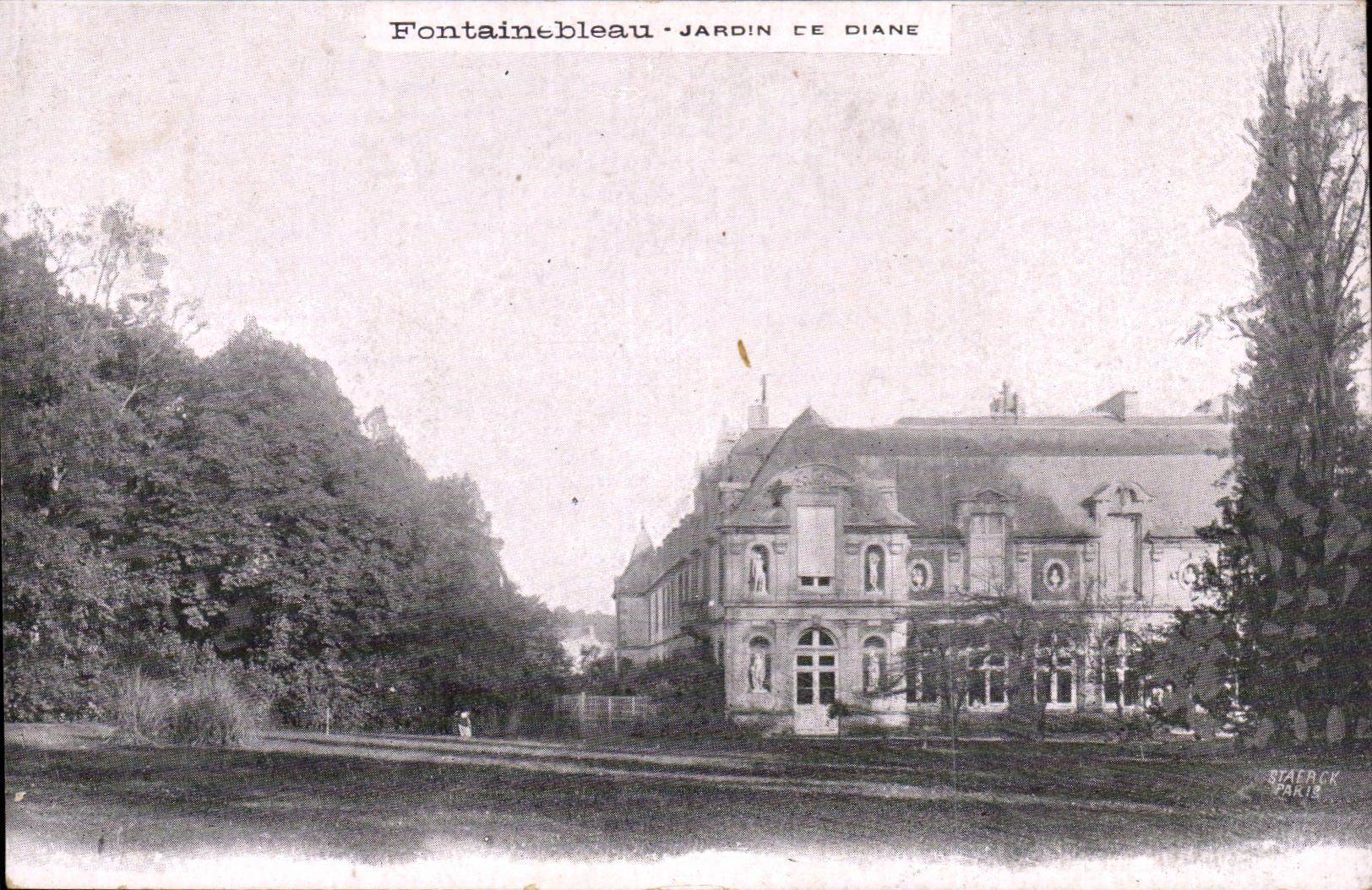 Fontainebleau - Giardino di Diana — Editore Staerck, Parigi