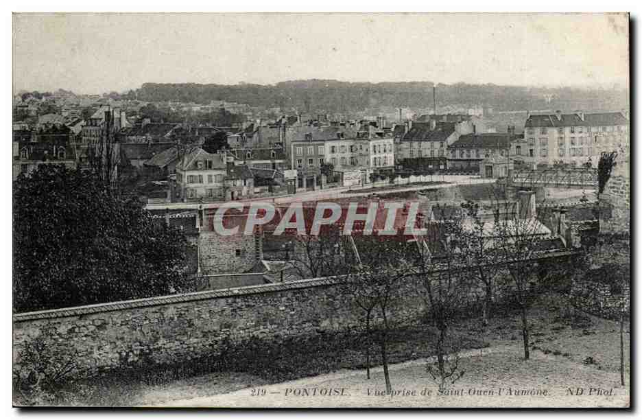 Pontoise - Vue prise de St Ouen l'Aumone - CPA 