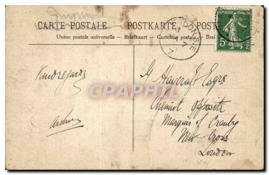 Paris - 16 - Cascade de Bois de Boulogne - CARTE TOILEE - - CPA  — Rückseite