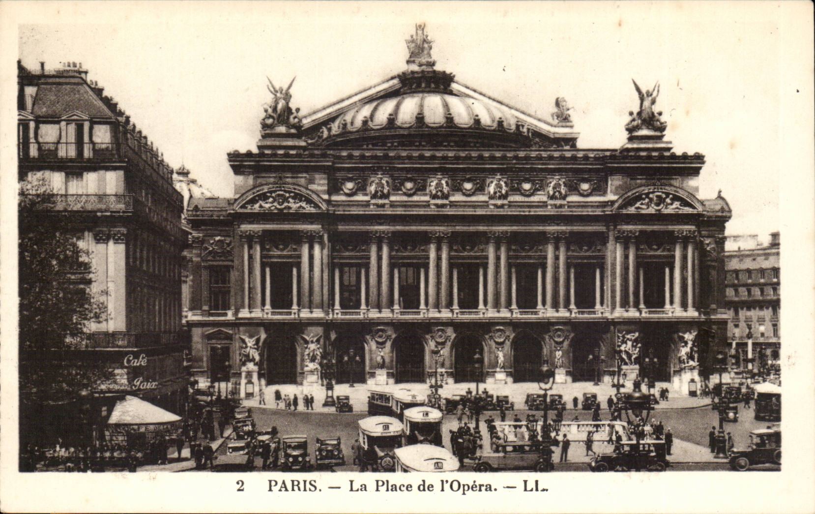 Paris CPA la place de l'opera
