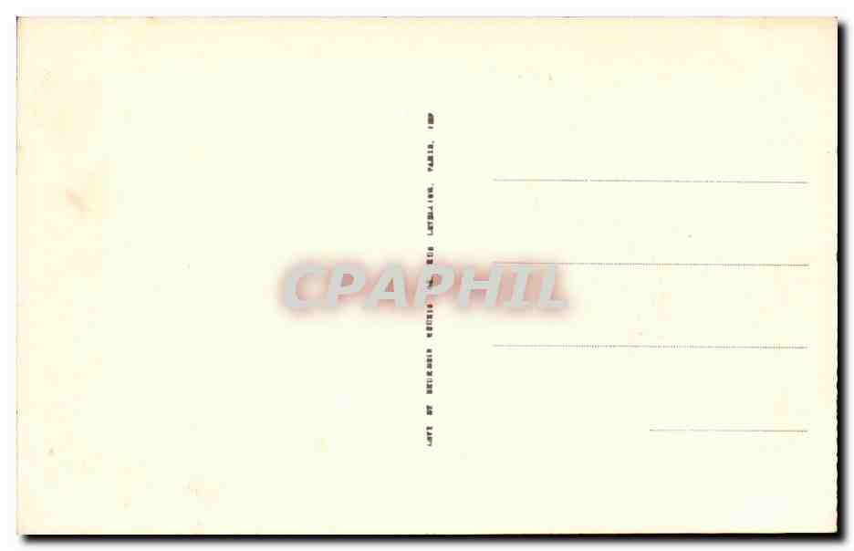 Paris CPA Avenue des Champs Elysees — Verso