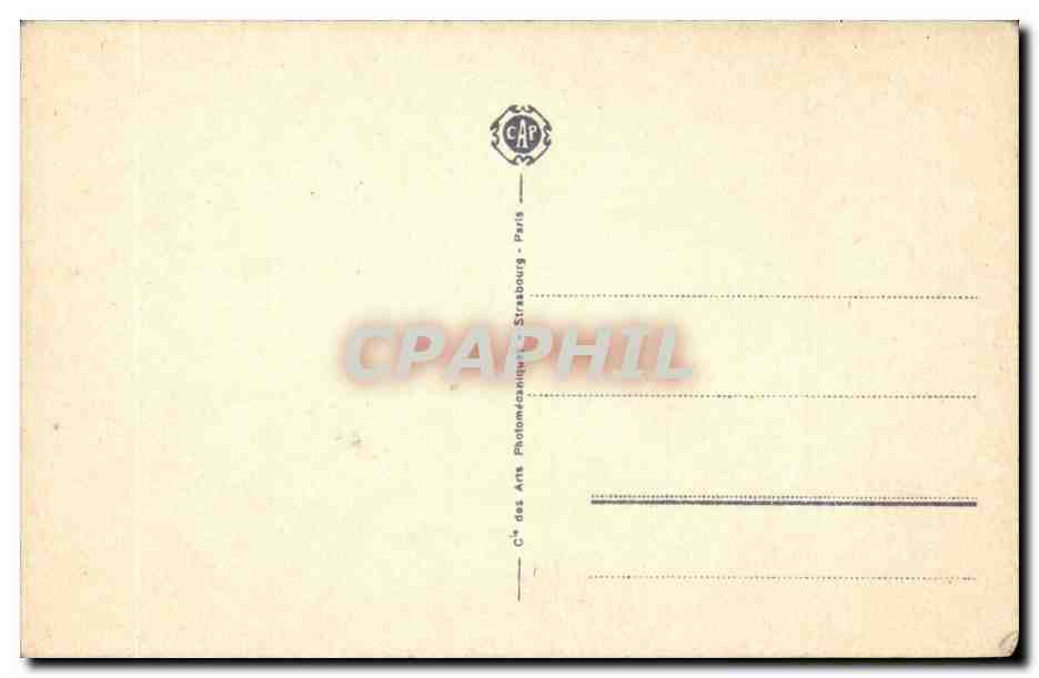 Avignon CPA Le palais des Papes — Verso