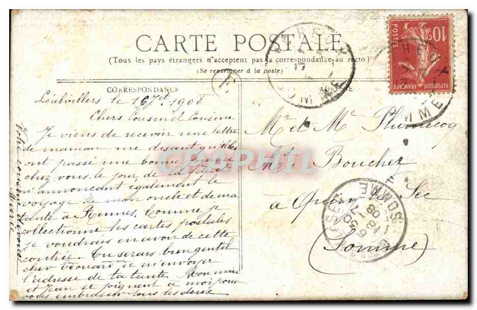 Versailles cPA Galerie des Batailles — Verso
