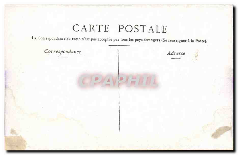 Paris CPA Place de la concorde — Rückseite