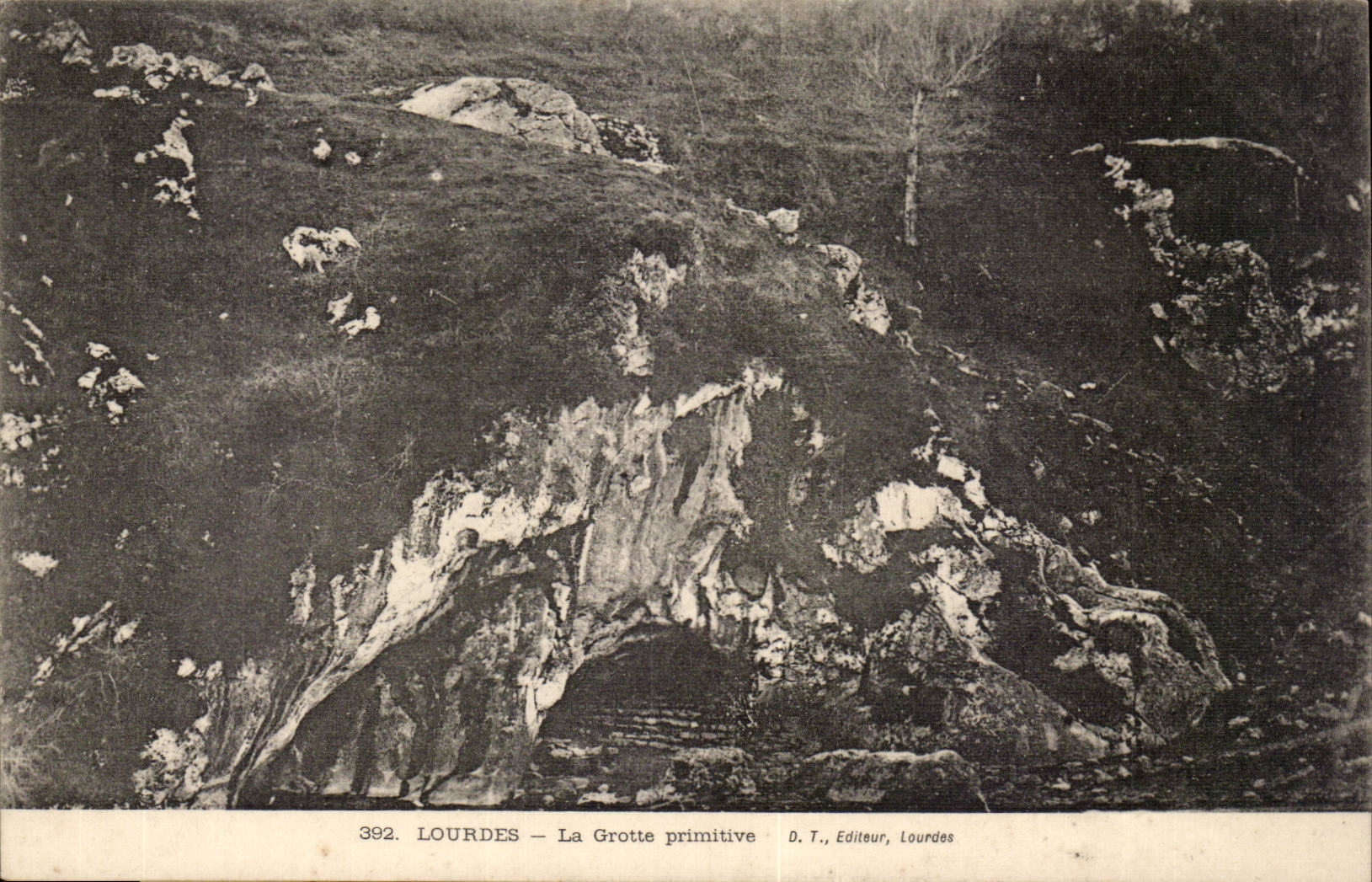 Lourdes CPA La grotte primitive