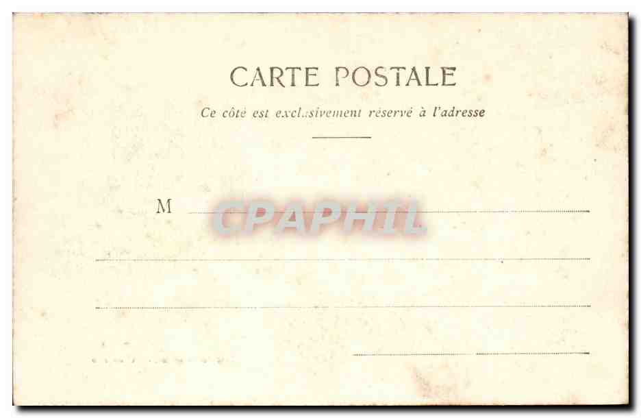 Parc de Versailles CPA L'orangerie — Rückseite