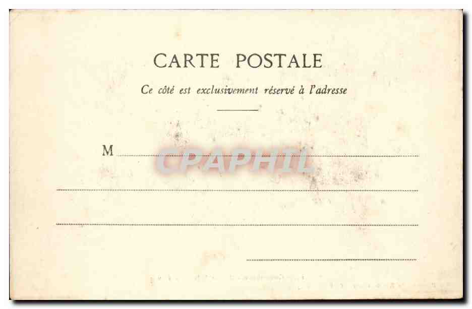 Cite de Carcassonne CPA Montee de la porte d'Aude — Rückseite