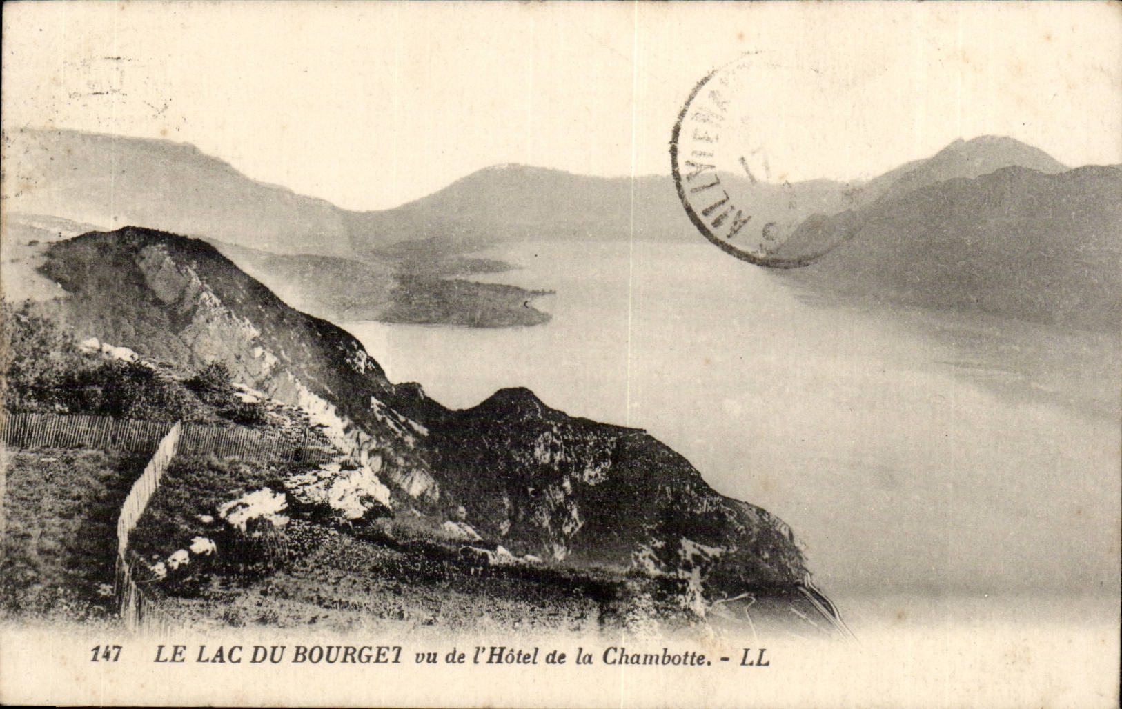 Le lac du Bourget CPA Vu de l'hotel de la Chambotte