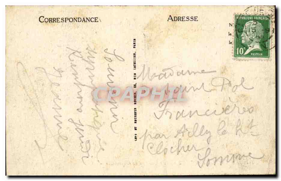Le lac du Bourget CPA Vu de l'hotel de la Chambotte — Rückseite
