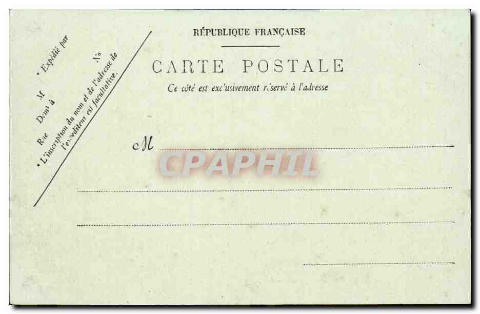 Nantes CPA Le jardin des plantes — Verso