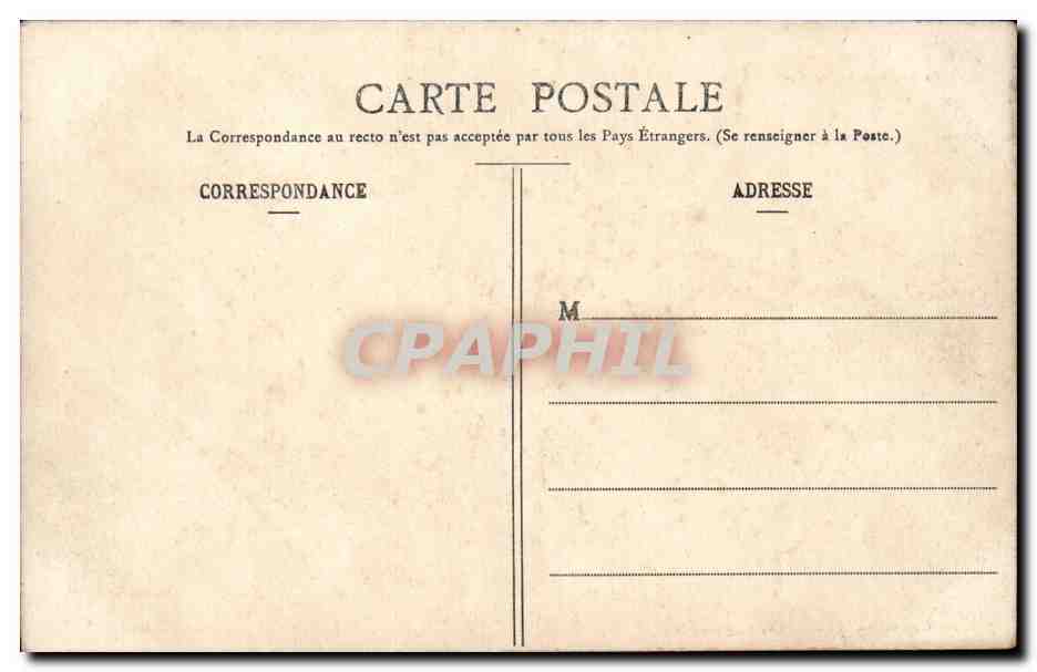 CPA Chateau de Condillac Salle de Blacons Cheminee — Rückseite