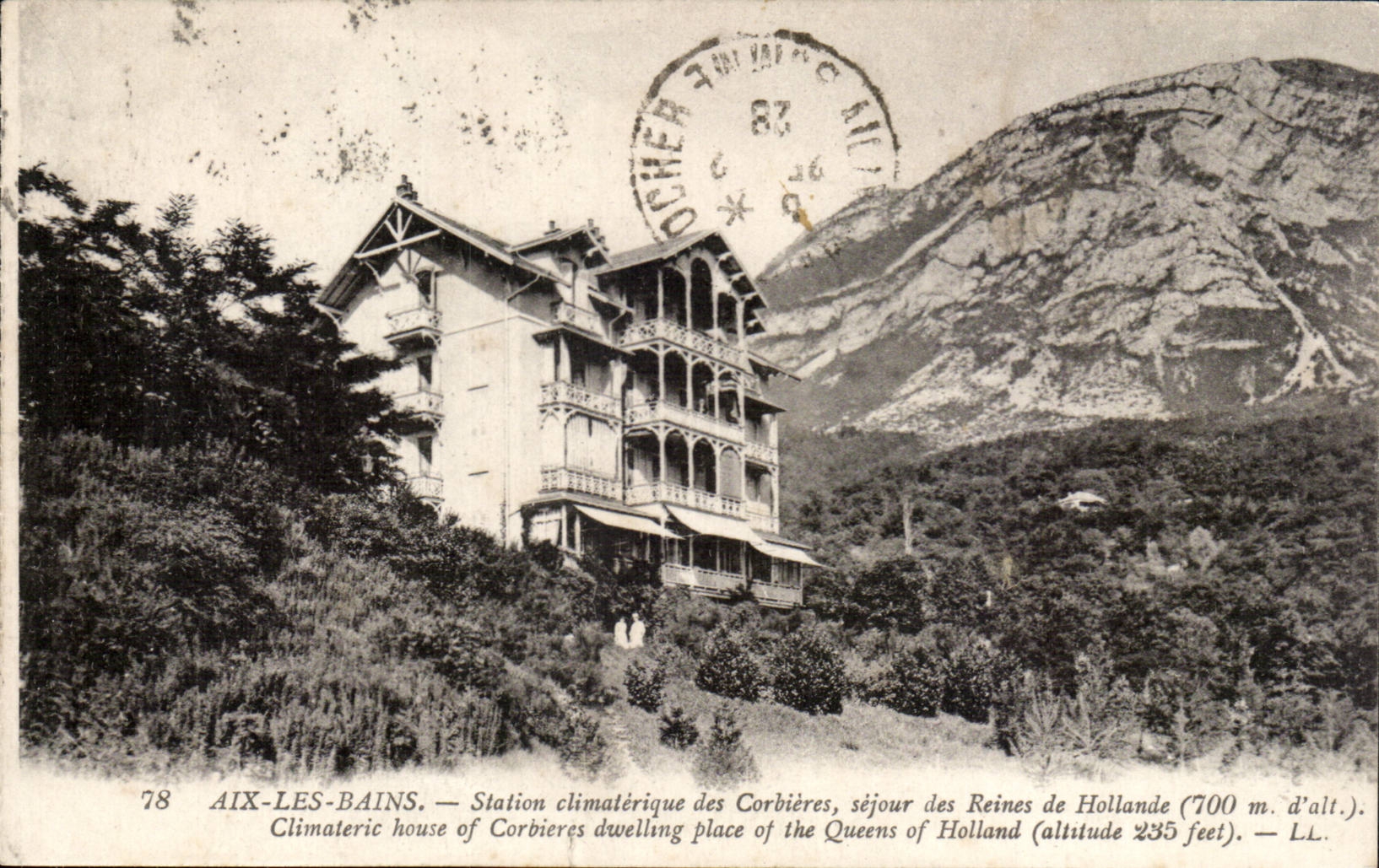 Aix les Bains - Station Climaterique des Corbieres sejour des Rienes des Hollande 700 m d'alt - CPA 