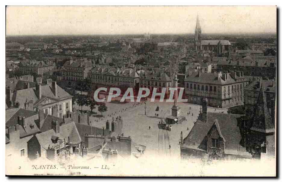 Nantes - Panorama - CPA 