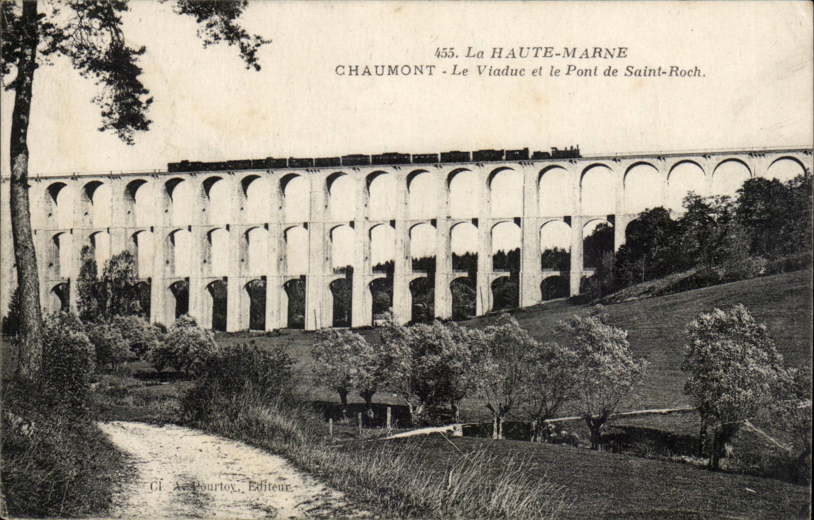 Chaumont - Le Viaduc et le Point de Saint Roch - Bridge - CPA train
