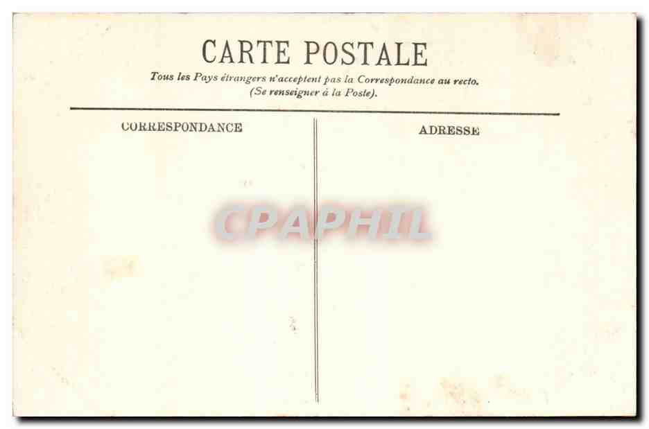 Biarritz -Le Grand Hotel et Casino Bellevue - CPA  — Rückseite