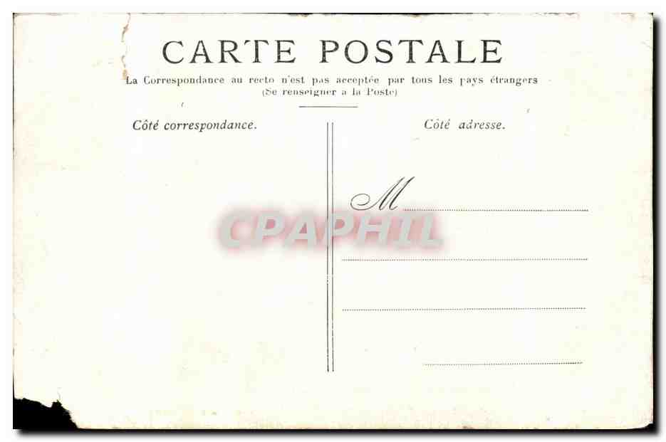 Paris 19 - Buttes Chaumont - Le Rocher - CPA  — Rückseite