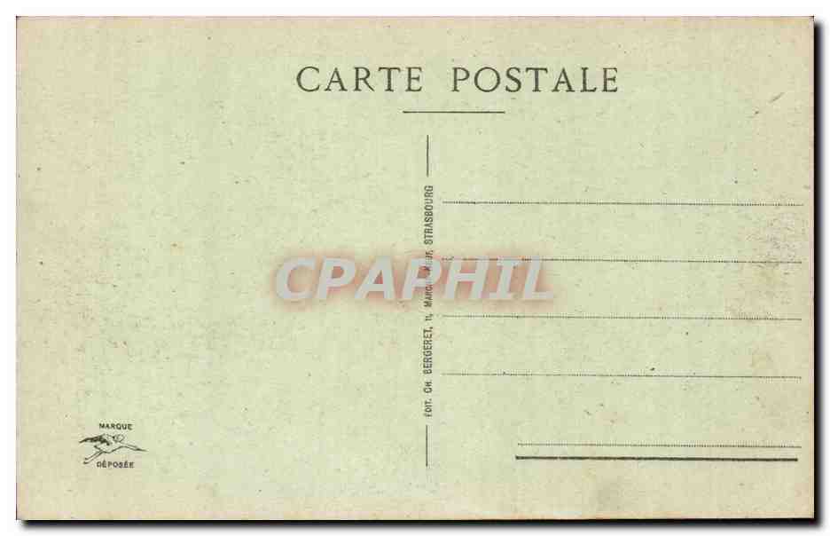 Strasbourg - Palais du Haut Commissariat de la Republique - CPA  — Rückseite