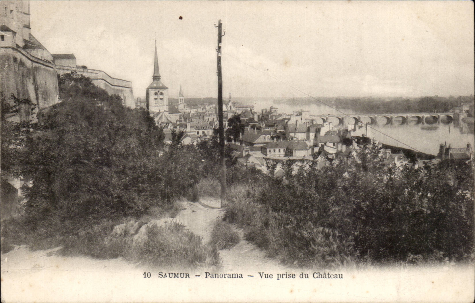 Saumur CPA Panorama Vue prise du chateau