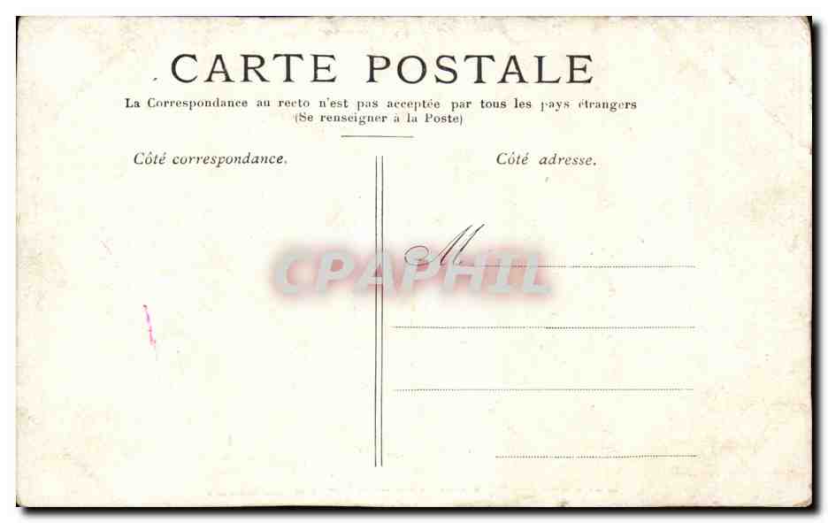 Versailles cPA Petit Trianon Le boudoir — Verso