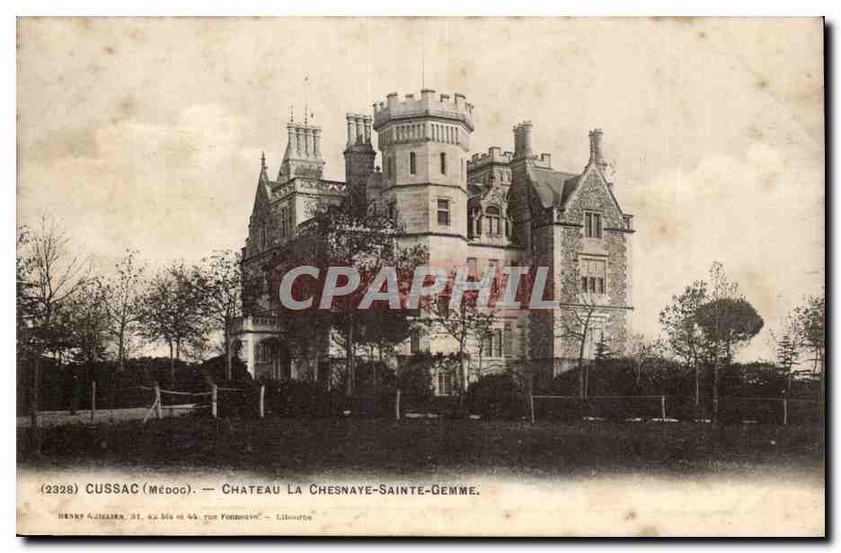 Cussac CPA Chateau La Chesnaye Sainte GEmme