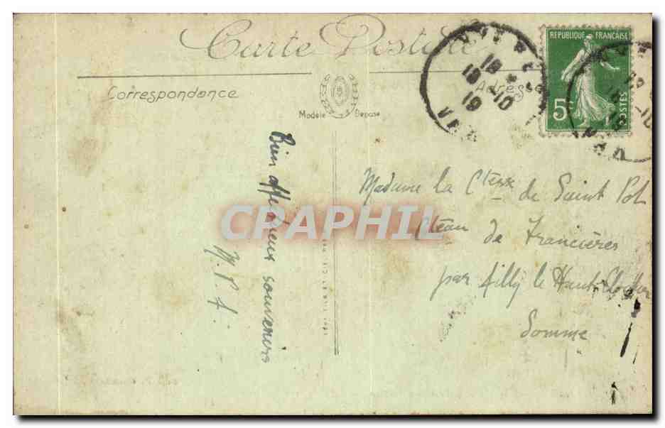 Hyeres CPA Vue generale prise du casino — Rückseite
