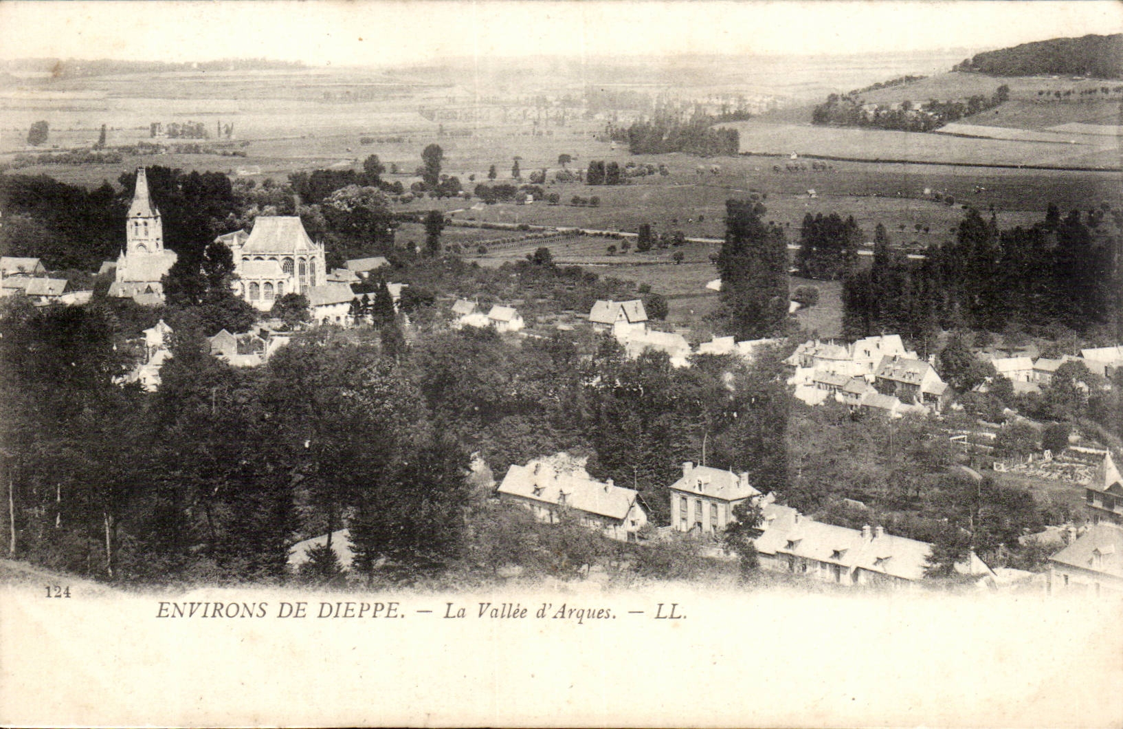 Environs de Dieppe CPA La vallee d'aRques