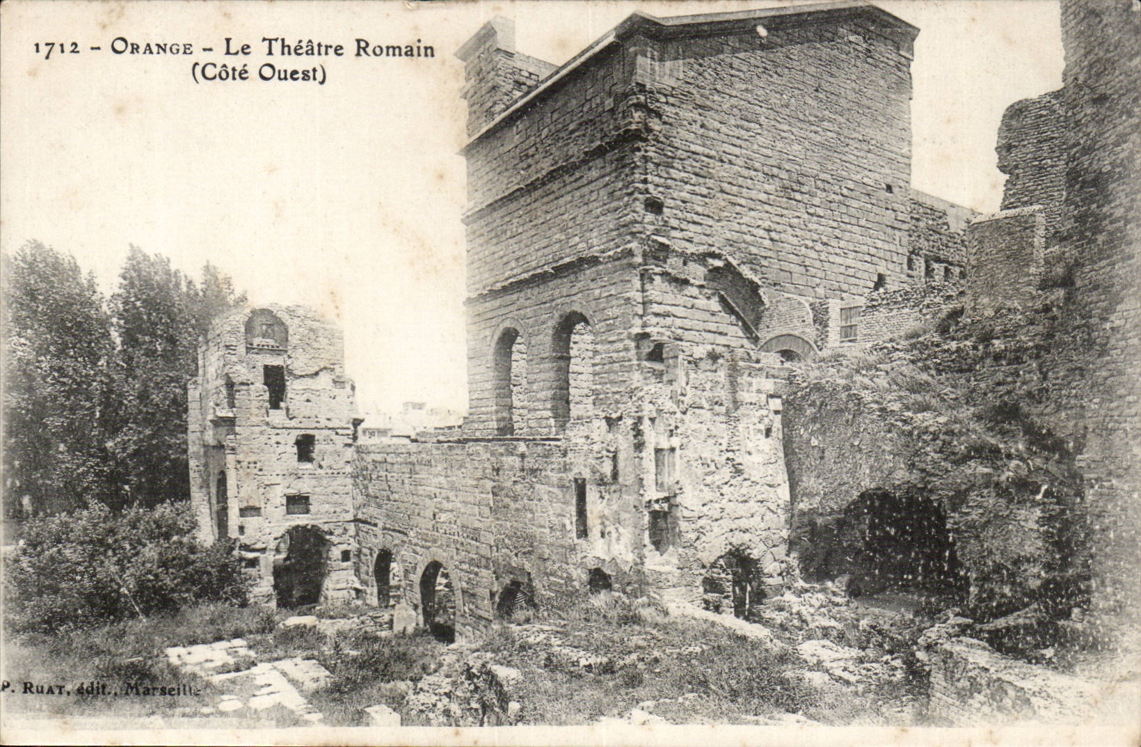 orange CPA Le theatre romain (cote ouest)