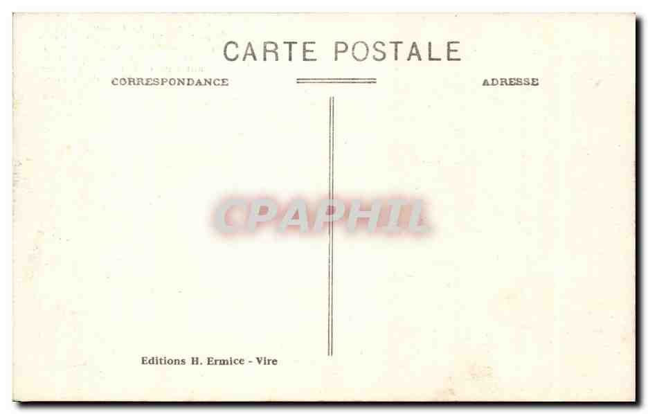 Vire CPA Eglise Notre DAme  — Rückseite