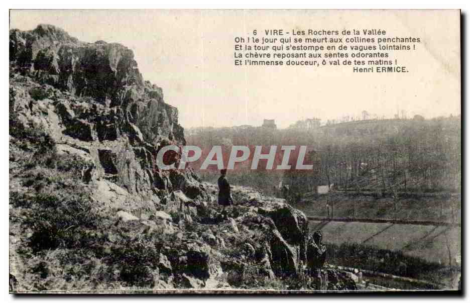 Vire CPA les rochers de la vallee 