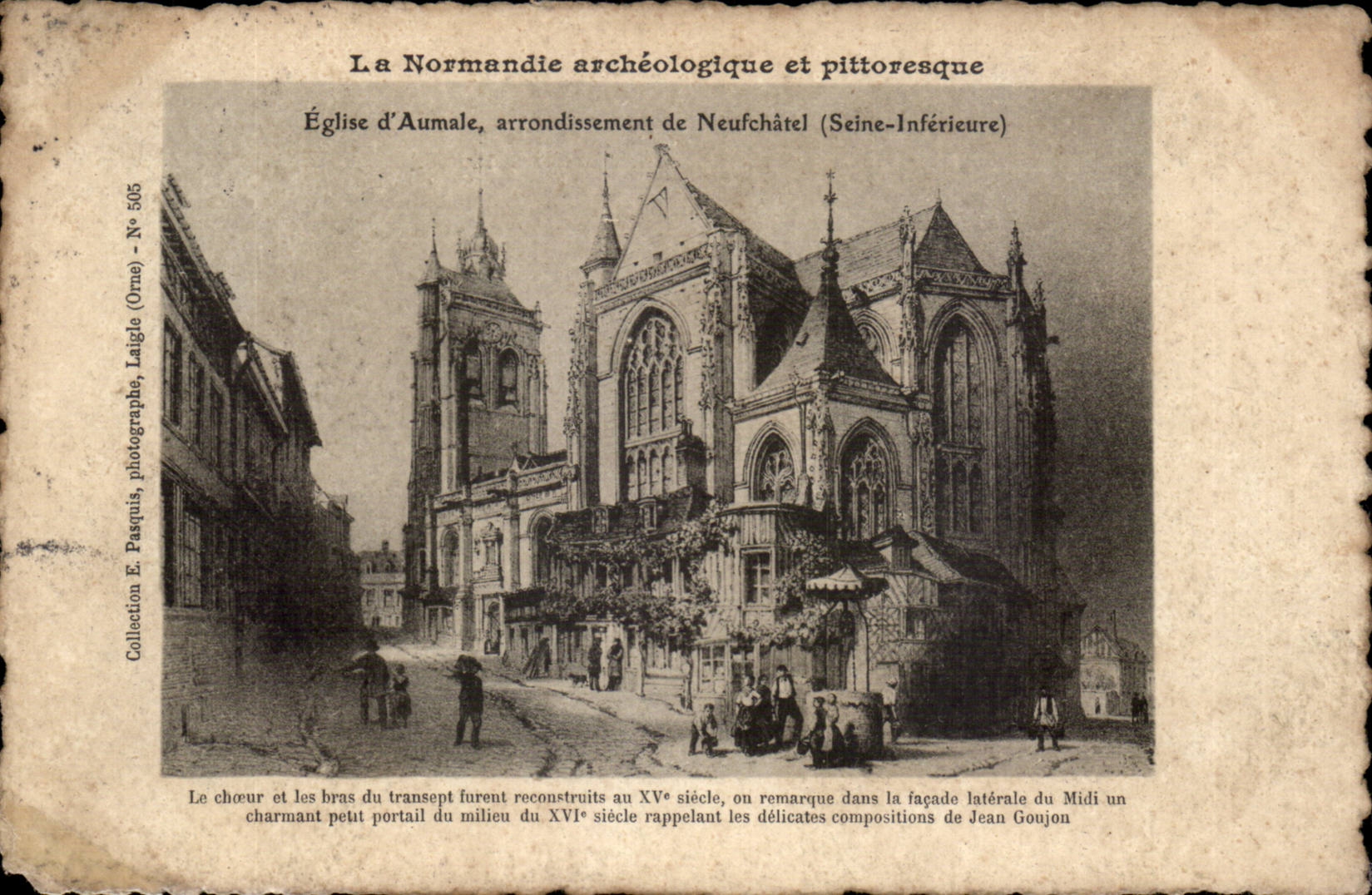 CPA Eglise d'Aumale Arrondissement de Neufchatel