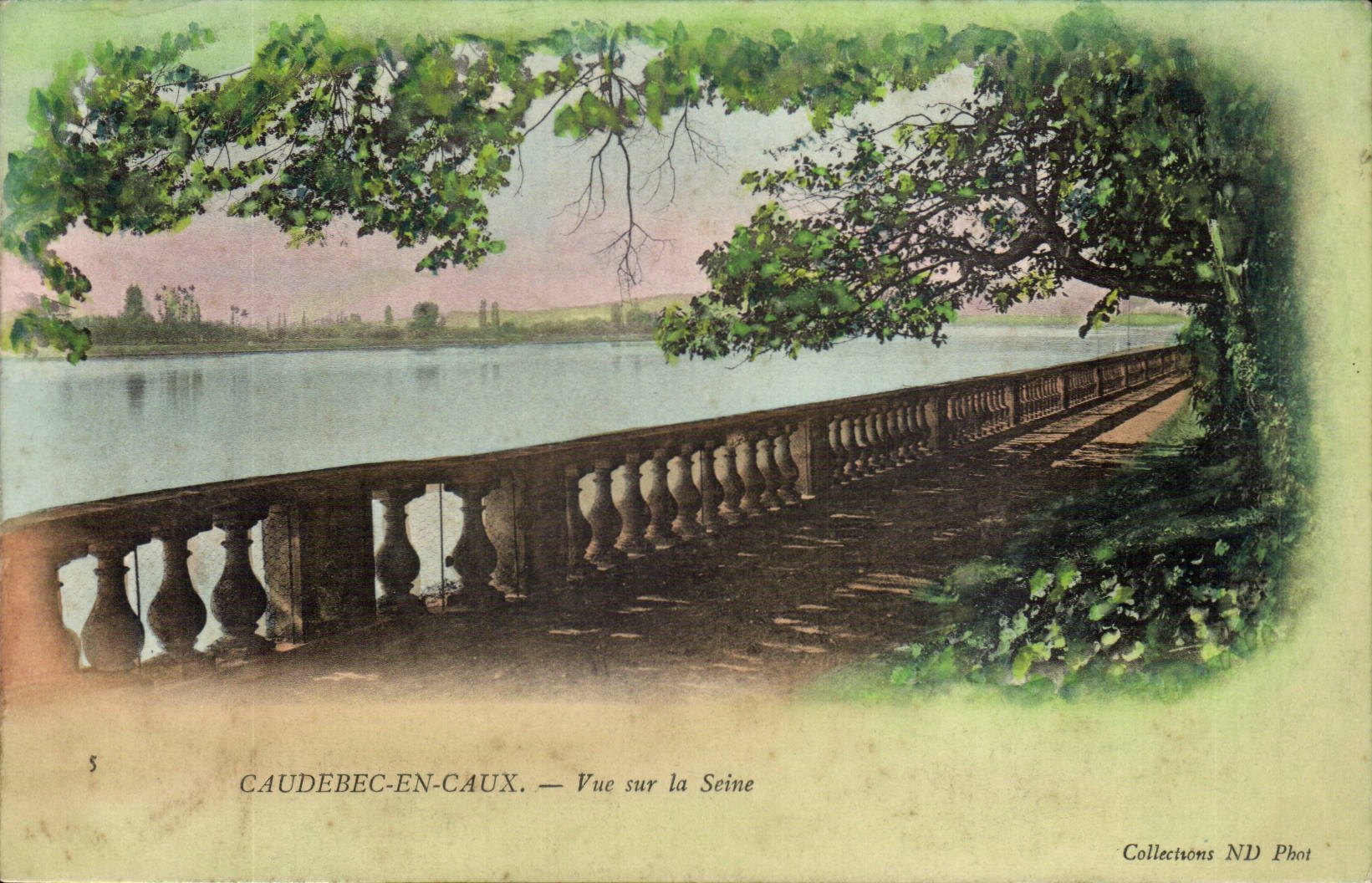 CAudebec en CAux CPA Vue sur la Seine