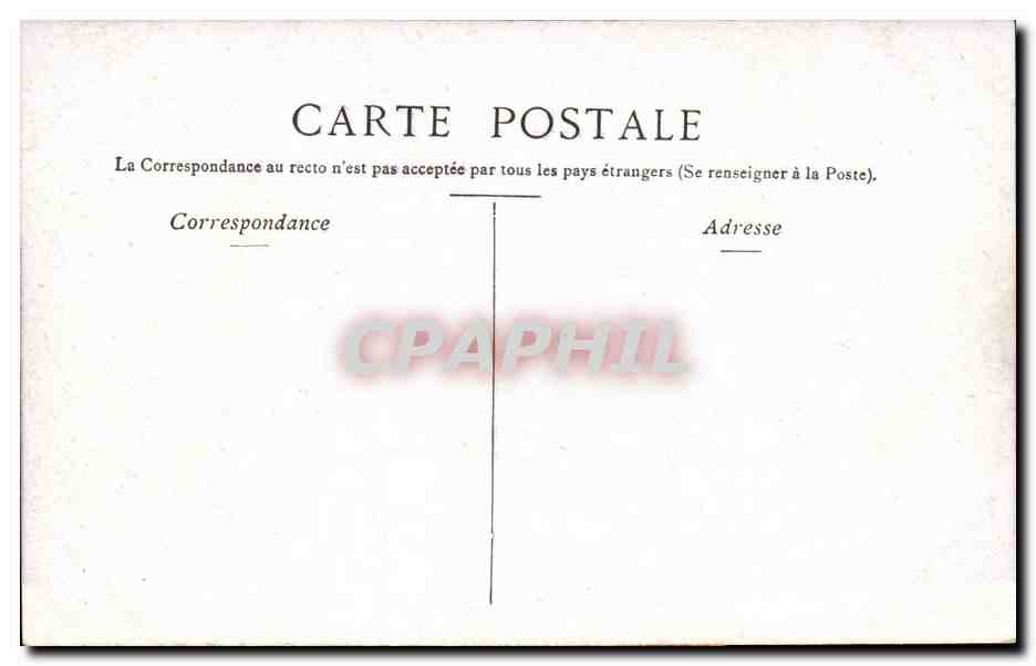 Paris CPA Arc de triomphe du carrousel — Rückseite