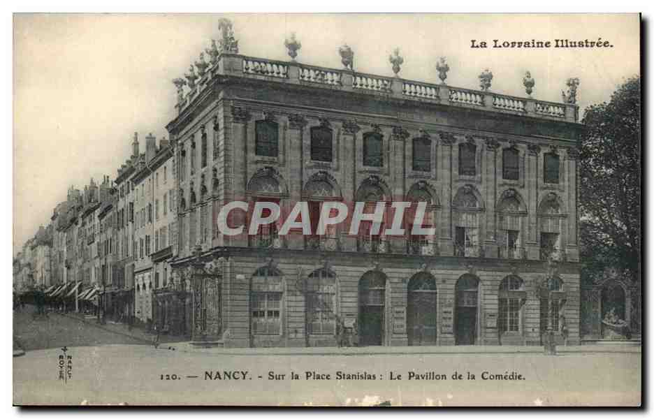 Nancy CPA Sur la place Stanislas Le pavillon de la Comedie