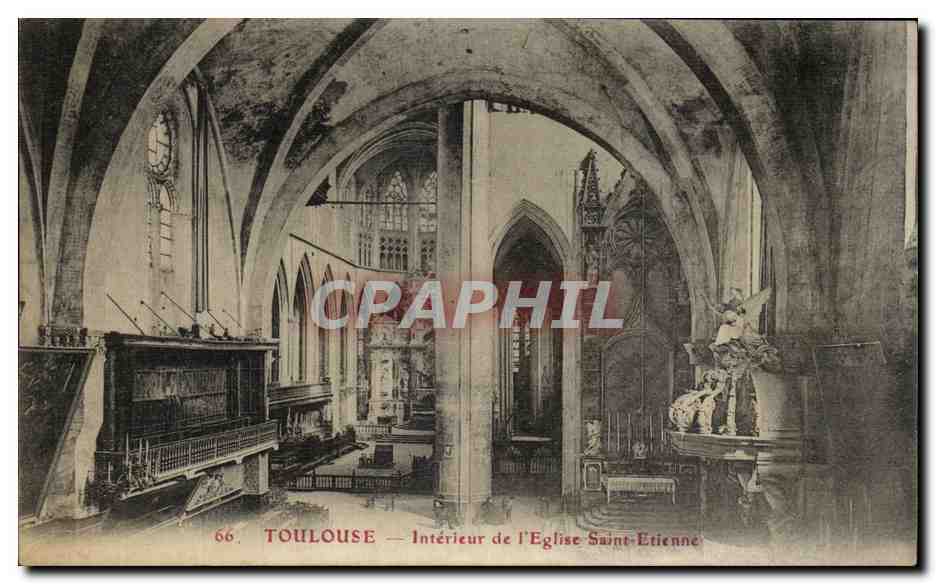 Toulouse CPA Interieur de l'eglise Saint Etienne