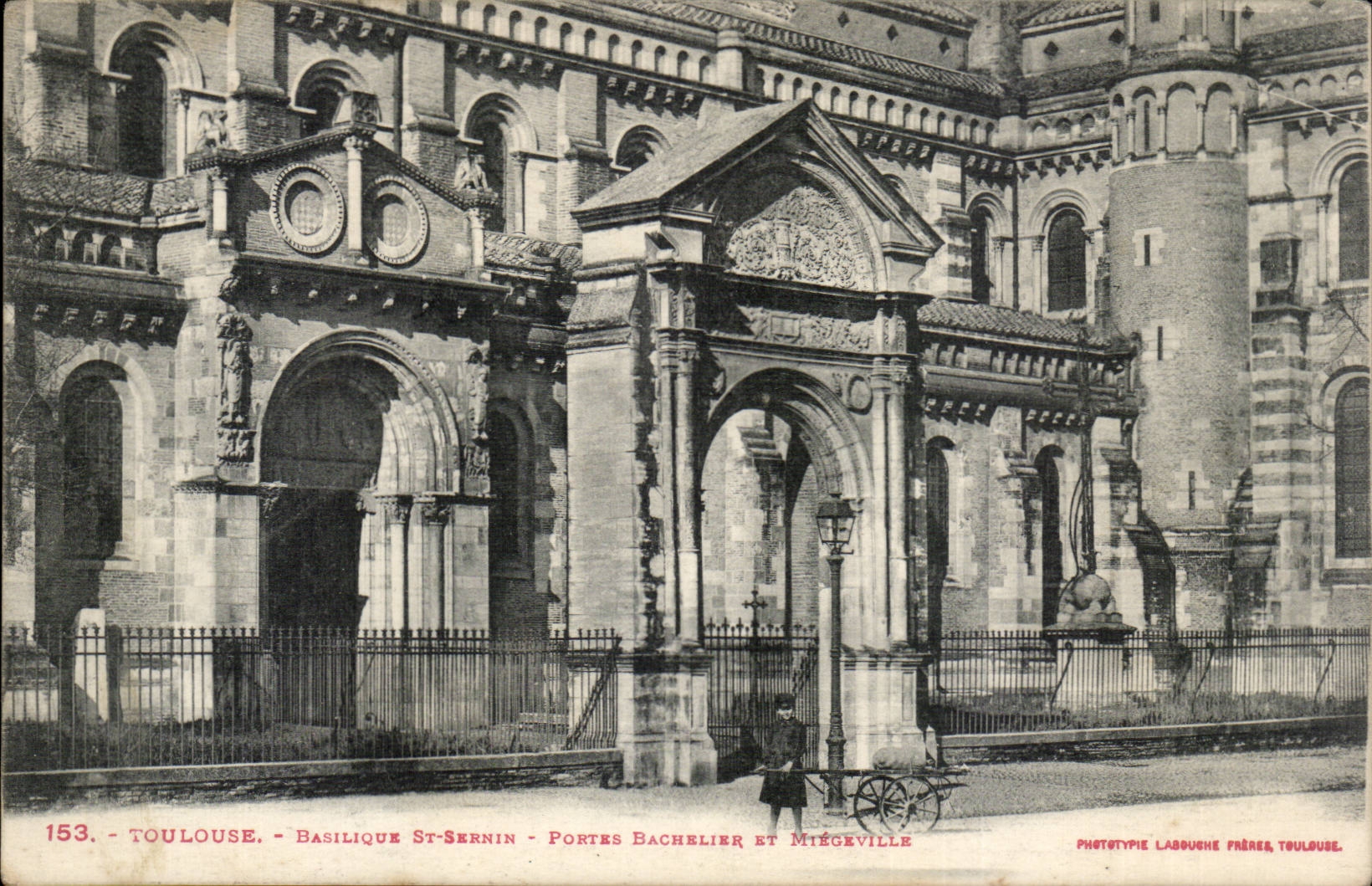 Toulouse - Basilique Saint-Sernin - Portes Bachelier et Mitégeville — Phototypie Labouche Frères, Toulouse