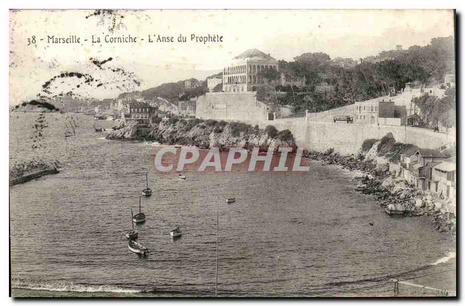 Marseille CPA La corniche L'anse du poete