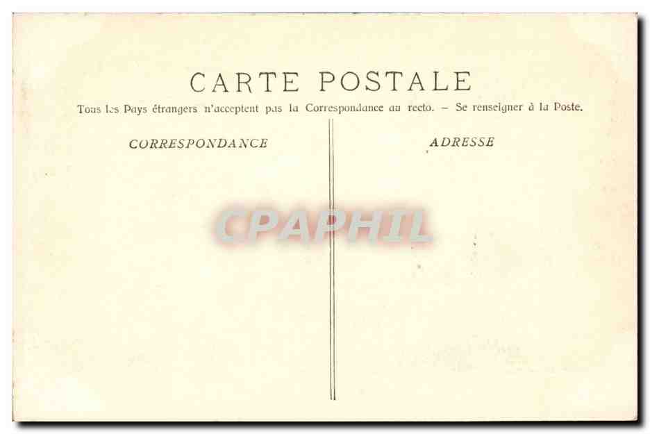 Marseille CPA Le chateau d'if — Rückseite