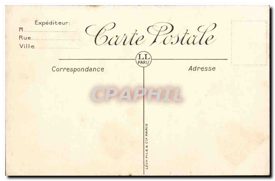 Marseille CPA Fontaine Cantini et avenue du Prado  — Rückseite