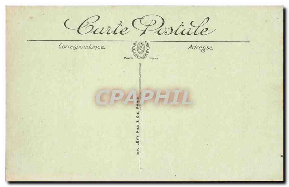 Marseille CPA La jetee et le phare Sainte Marie (lighthouse) — Rückseite