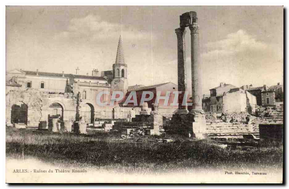 Arles CPA Ruines du theatre romain