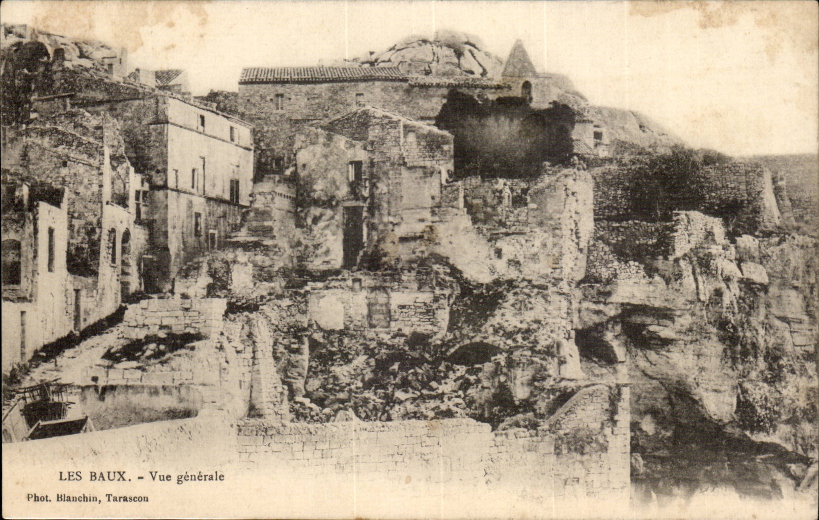 Les Baux CPA Vue generale