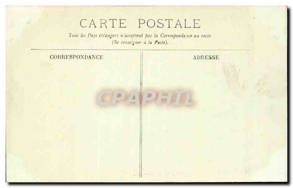 Bayonne CPA La place d'armes et la citadelle — Verso