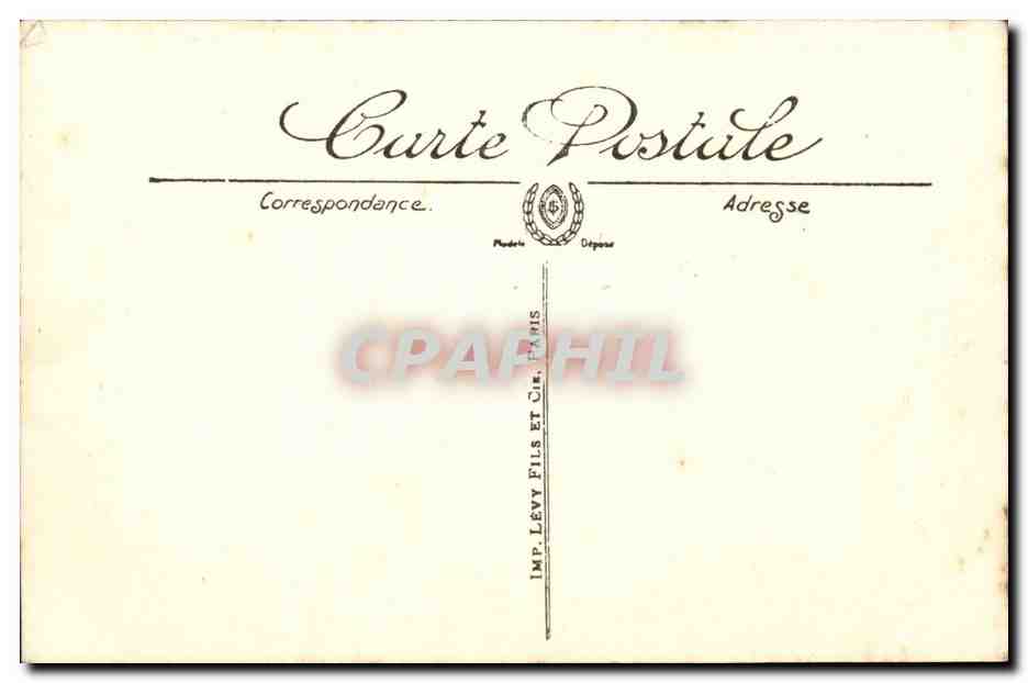 Marseille CPA la corniche Les Catalans vus par gros temps — Rückseite