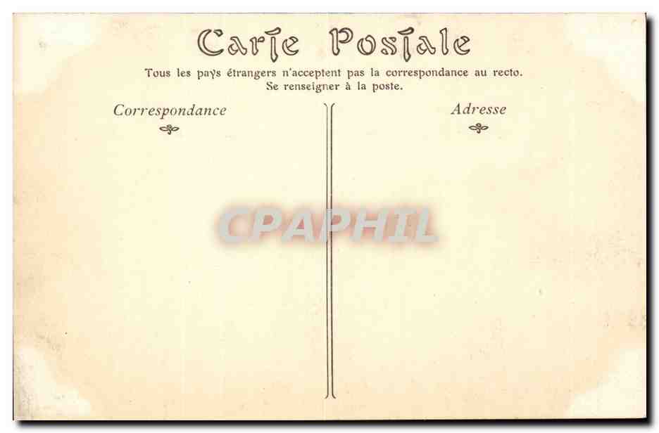 Bayonne CPA Le vieux chateau — Verso